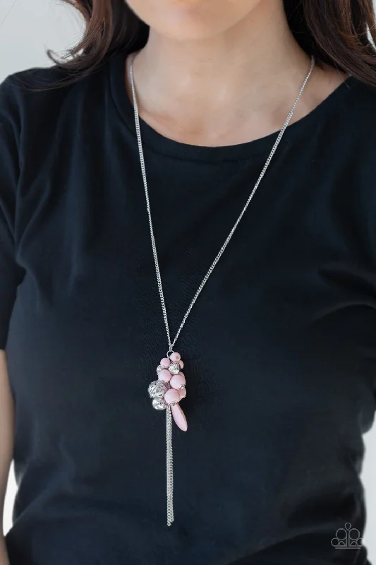 minimalist sapphire drop necklace Paparazzi Necklace ~ Its A Celebration - Pink