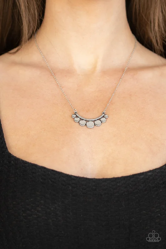 celestial zodiac sign necklace Paparazzi Necklace ~ Melodic Metallics - Silver