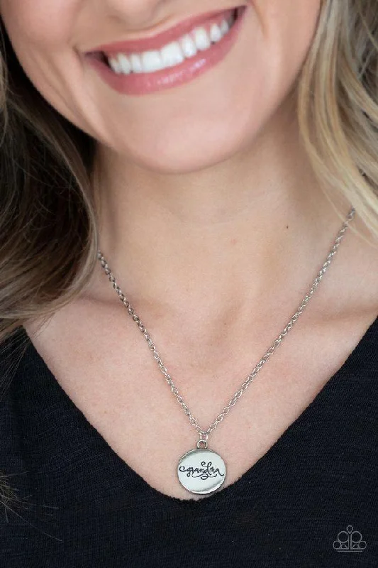 tiny star constellation bracelet Paparazzi Necklace ~ Worlds Best Grandma - Silver