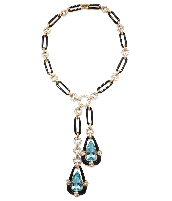 minimalist birthstone bangle Paper Clip Necklace with Dual Drops