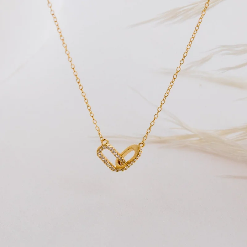 celestial star charm bracelet Pave Linked Pendant Necklace