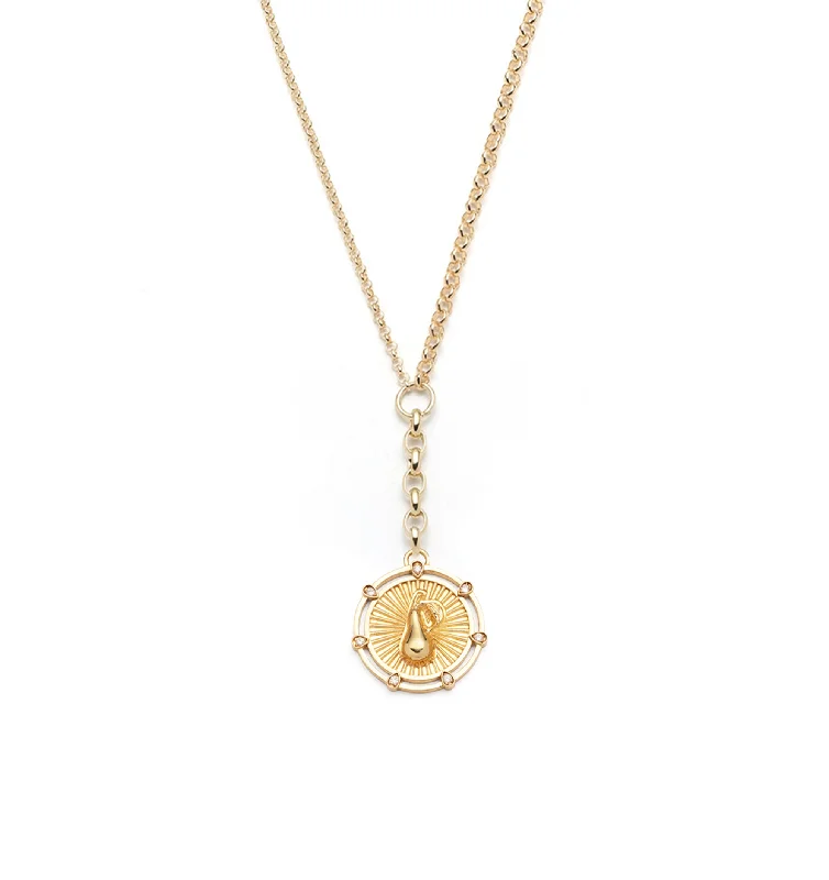 sterling silver dragonfly pendant Pear - Forever & Always a Pair : Medium Mixed Belcher Extension Chain Necklace