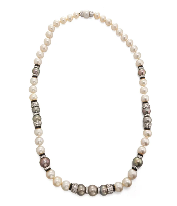 delicate angel wings necklace Pearl Strand Necklace