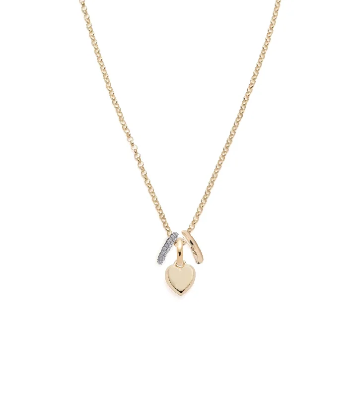 silver wedding band with engraving Petite Heart Ingot & Gold and Pave Oval Heart Beat: Super Fine Belcher Chain Necklace