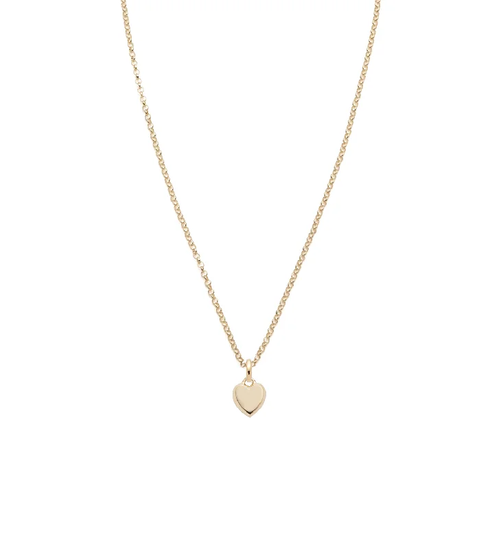 unique diamond tennis bracelet Petite Heart Ingot - Love : Fine Belcher Chain Necklace