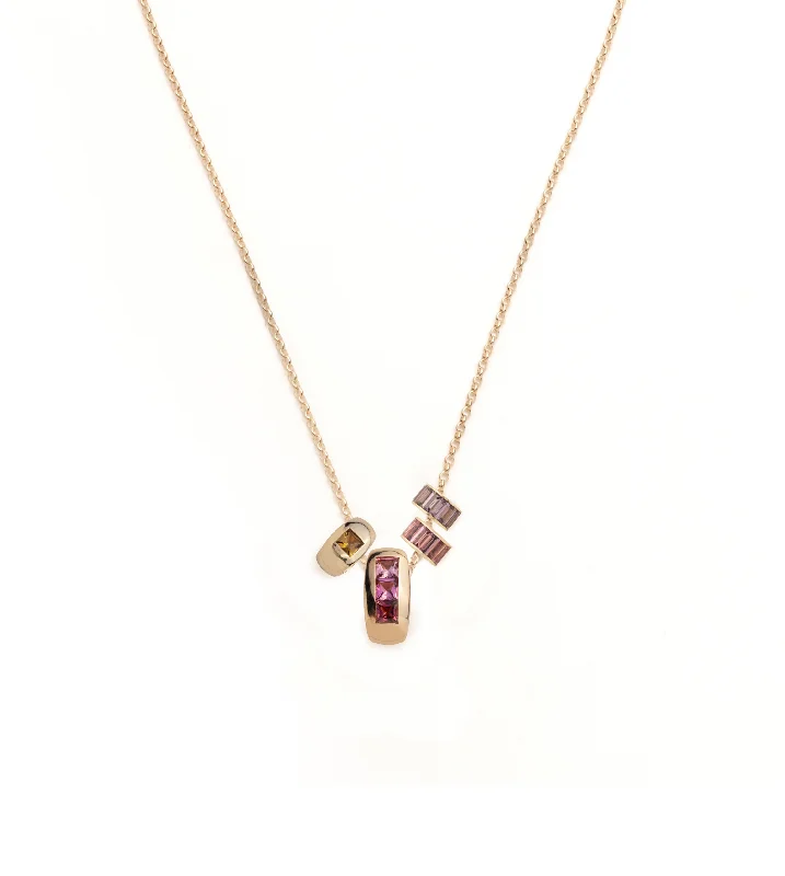 handmade wooden bead necklace Heart Beats & Heart Slides : Golden Hour Fine Belcher Necklace Story
