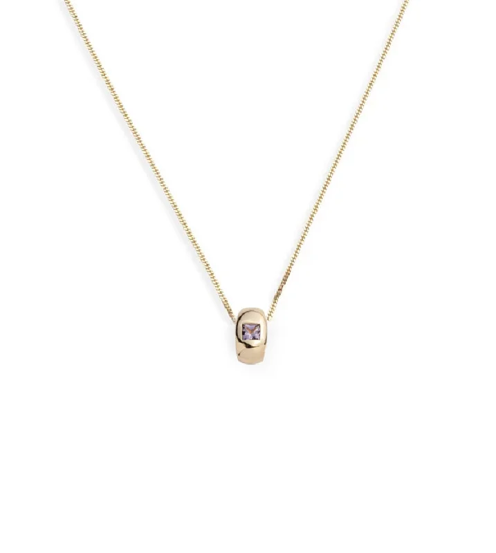 silver rope chain men Princess Cut Violet Spinel - Love : Fine Diamond Cut Curb Necklace