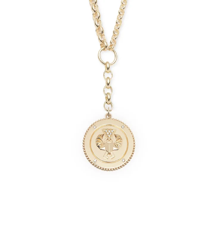 personalized hand-stamped bar ring Protection : Heavy Mixed Belcher Extension Chain Necklace