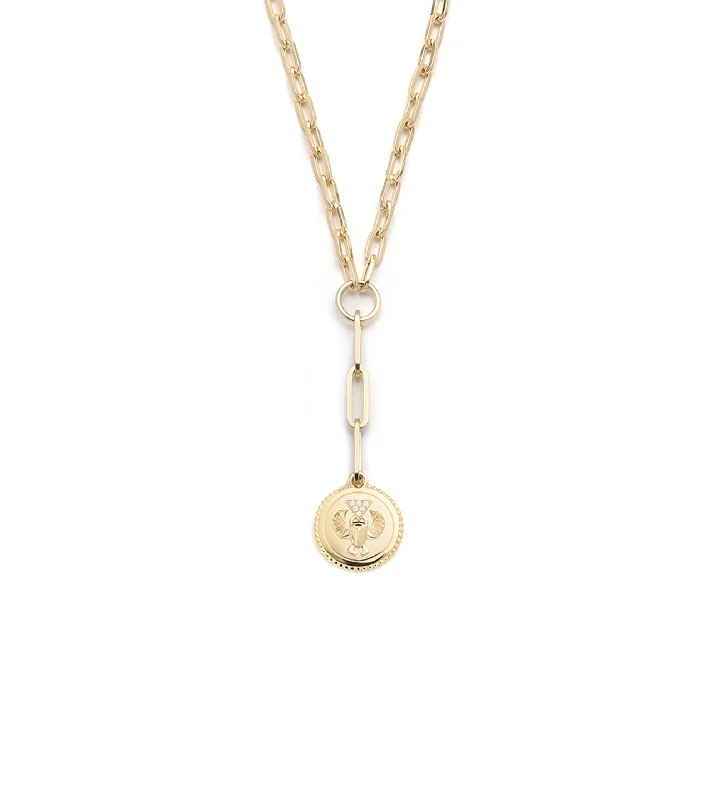 layered gold coin pendant necklace Protection : Refined Clip Extension Chain Necklace