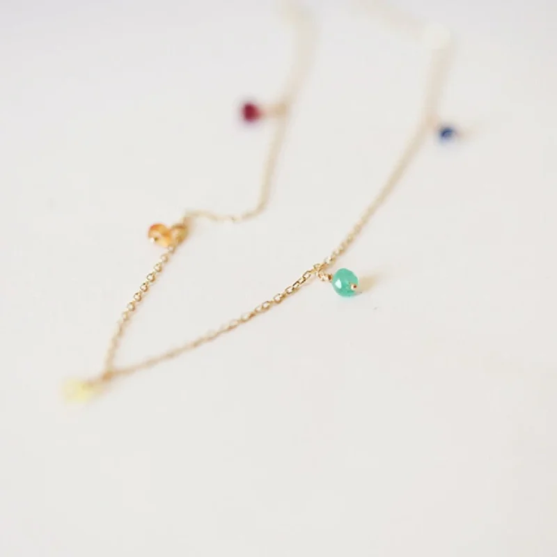 white opal engagement ring Rainbow Shaker Necklace