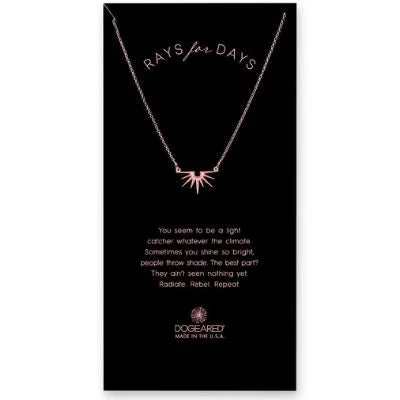 dainty cherry blossom ring Rays for days necklace in rose gold