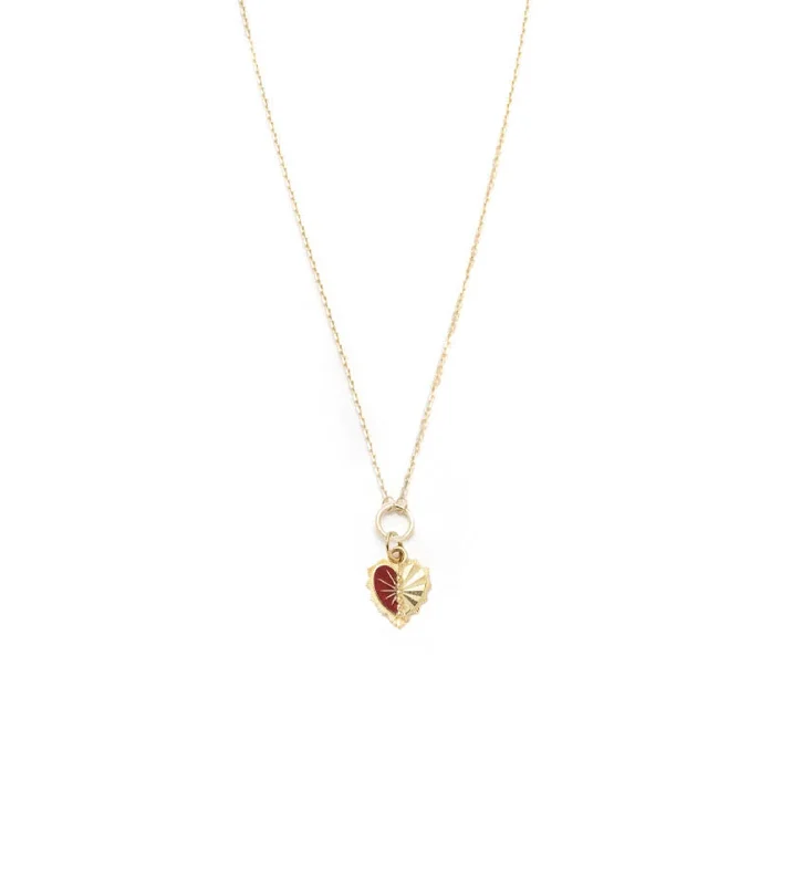 luxury diamond anniversary band Reflection Heart - Love : Token Drop Necklace