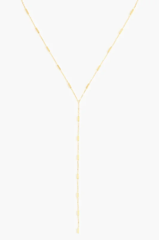 thin silver chain necklace REGINA LARIAT