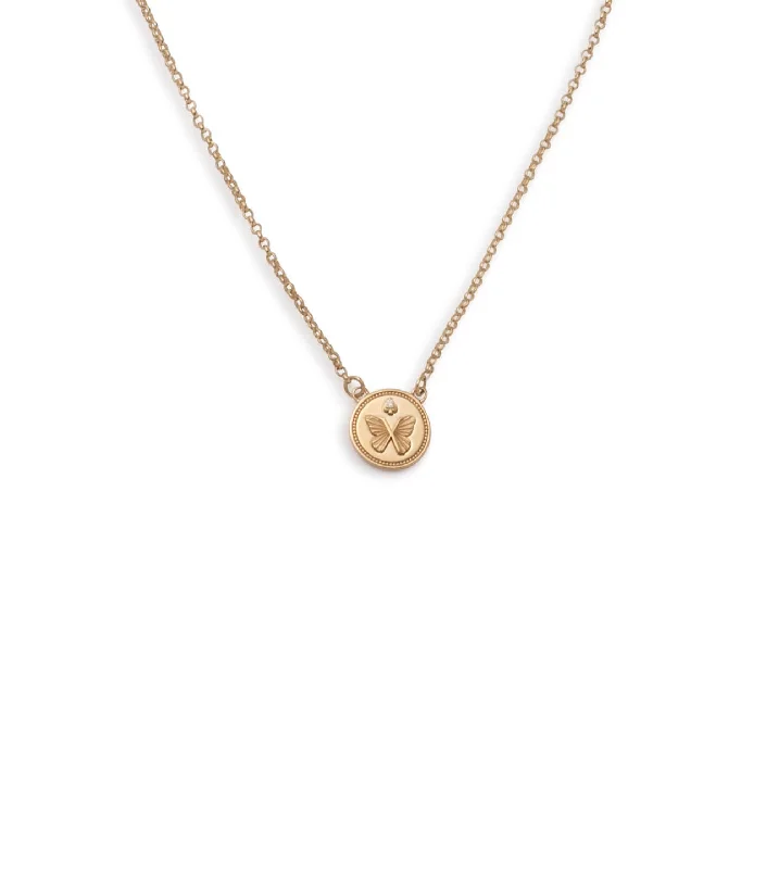 simple gold stacking rings Reverie : Stationary Necklace