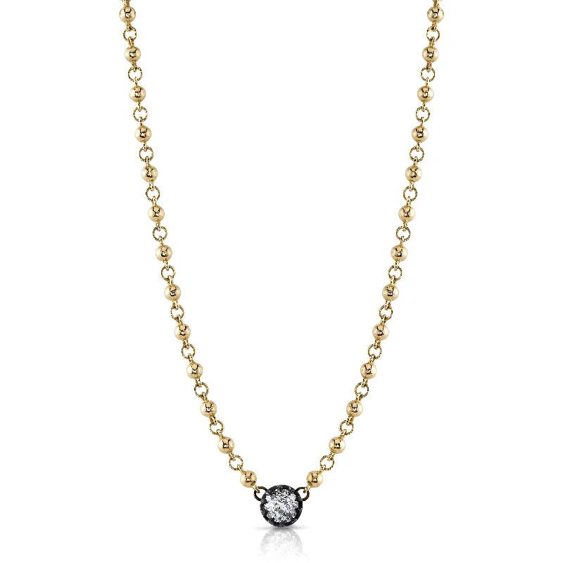 modern hexagon stud earrings ROSALINA NECKLACE