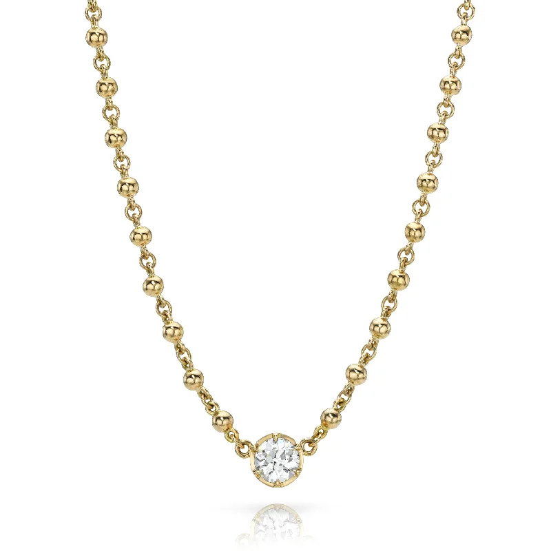 oval cut engagement ring platinum ROSALINA NECKLACE