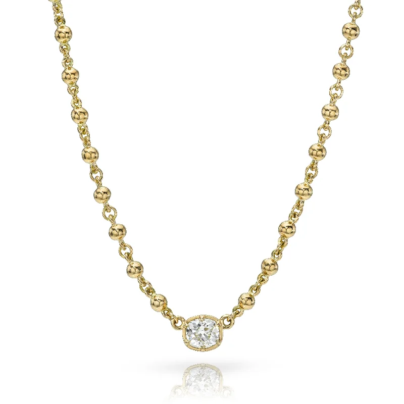 minimalist pearl pendant necklace ROSALINA NECKLACE