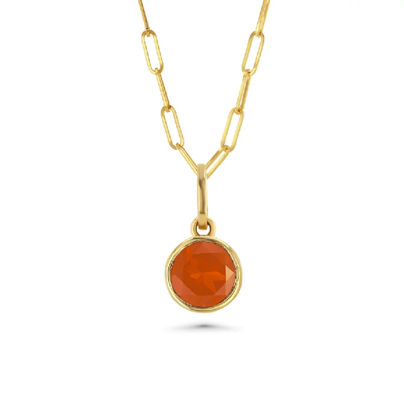white gold diamond cluster ring Round Carnelian Bezel Set Charm