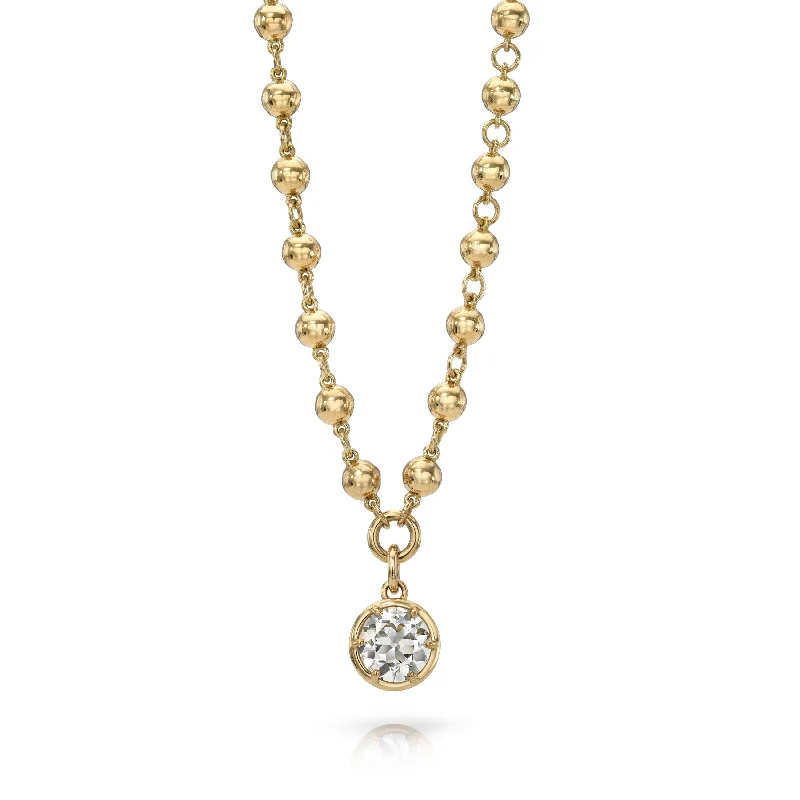 solid gold stacking rings set SAMARA NECKLACE