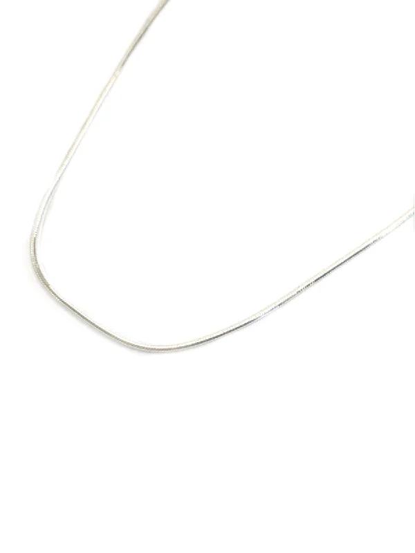 rose gold bezel ring Shiny Silver Octagon Chain