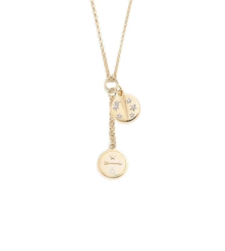 modern geometric earrings gold Dream & Resilience Story : Small Mixed Belcher Extension Chain Necklace