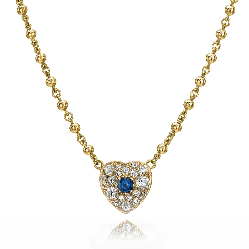 rose gold anklet chain SMALL COBBLESTONE HEART NECKLACE WITH GEMSTONE