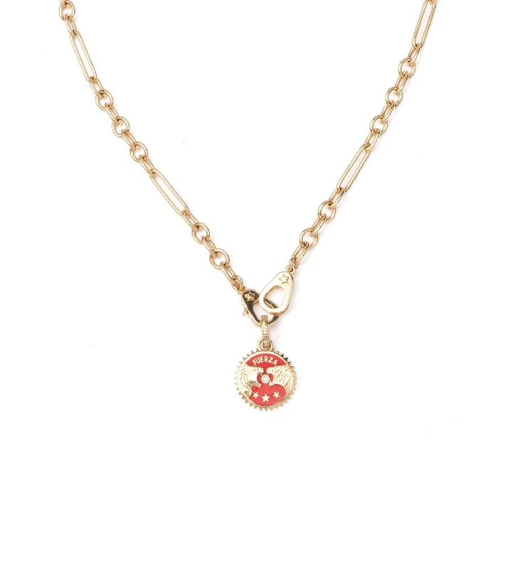 minimalist infinity ring Solar + Lunar - Strength : Ceramic Small Mixed Clip Chain Necklace