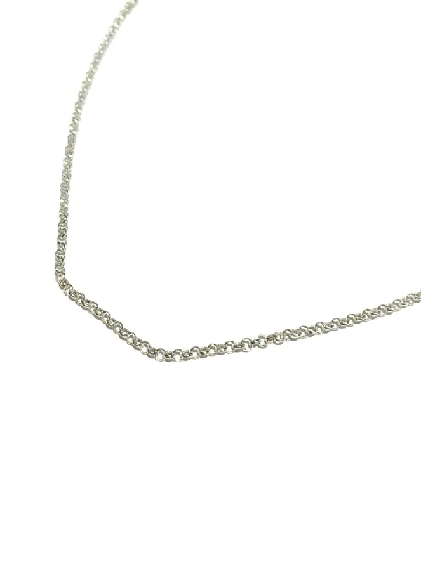 dainty gold chain ring Sterling Silver Rolo Chain
