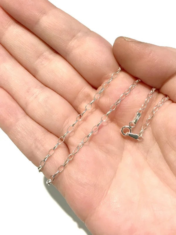 custom initial pendant necklace Sterling Silver Romy Chain