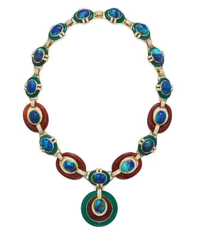 unique crystal bar necklace Streamline Necklace
