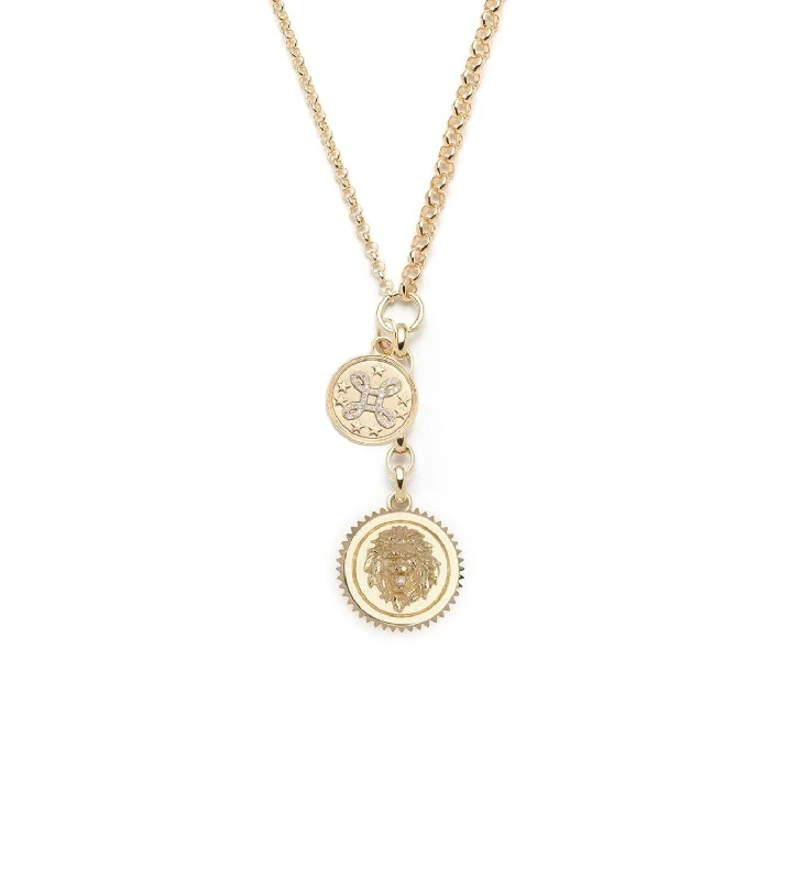 dainty rose gold anklet Strength + Love Story : Medium Mixed Belcher Extension Chain Necklace