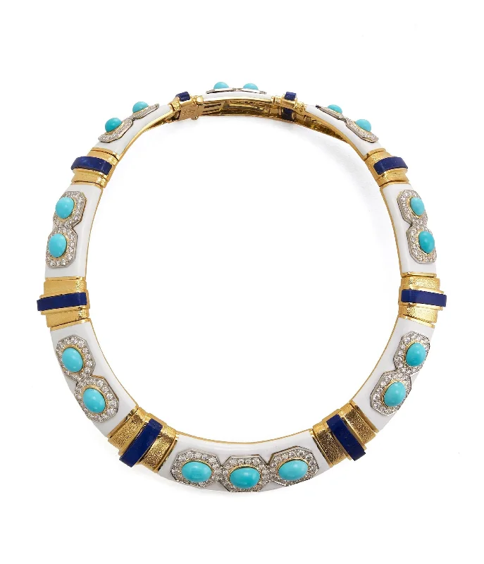 minimal gold ring stack Summer Collar Necklace