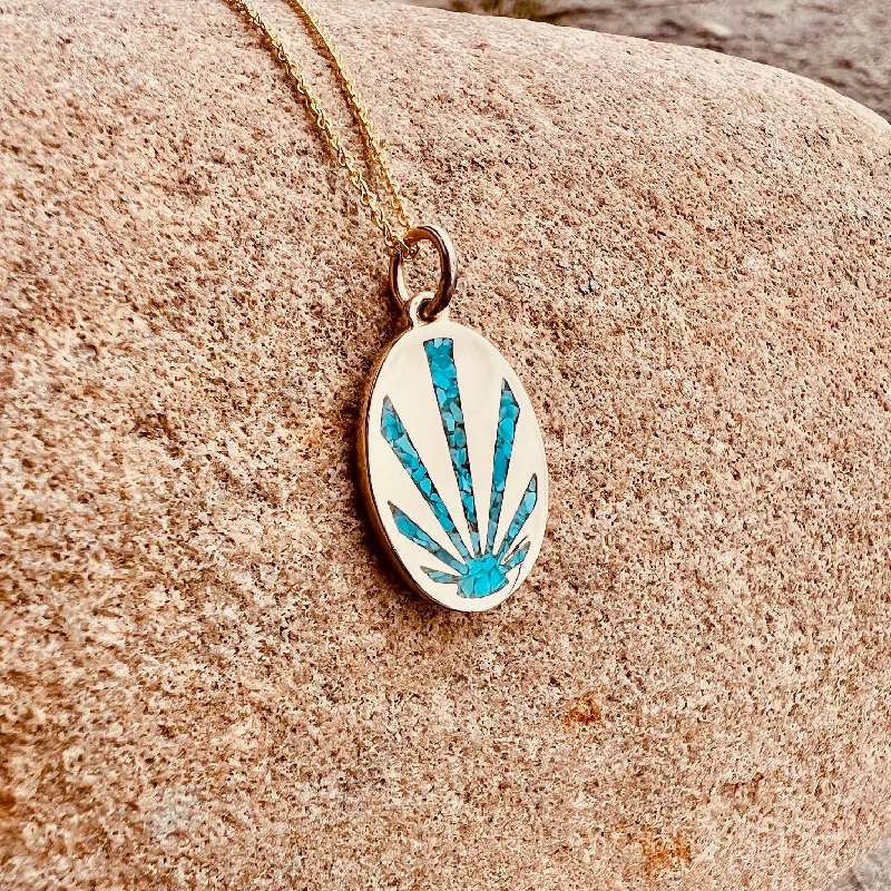 simple crystal pendant necklace Sunray Pendant