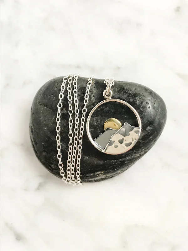 butterfly pendant necklace delicate Sunshine Mountain Necklace