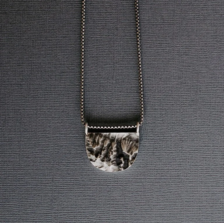 bohemian gemstone choker Teton Topography Necklace