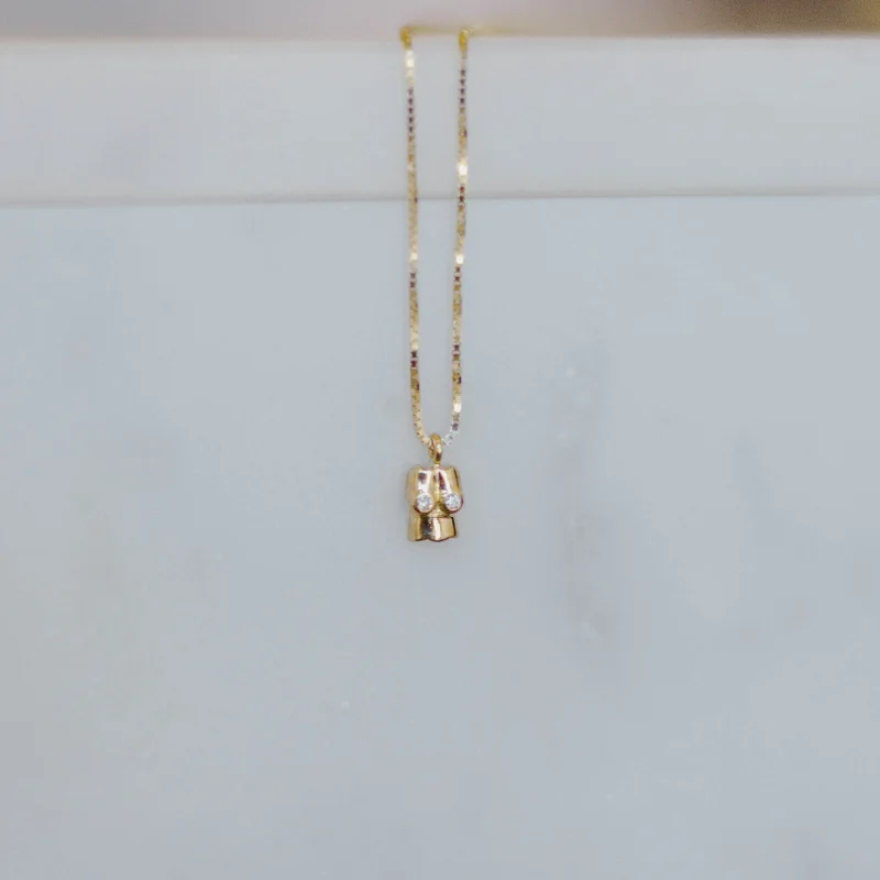 dainty cherry blossom ring The Breast Necklace
