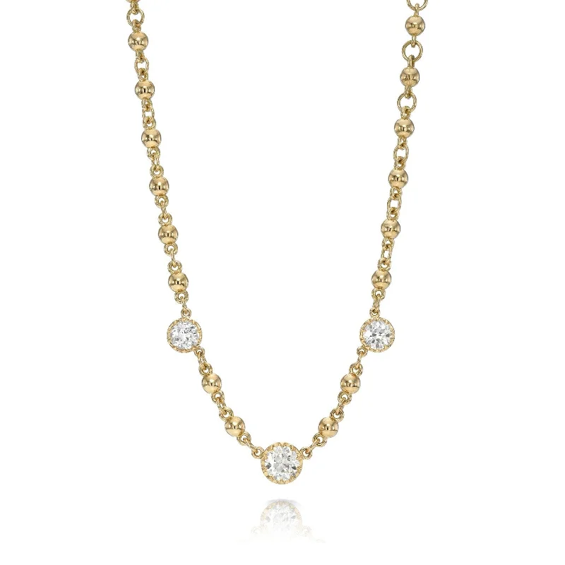 dainty butterfly pendant necklace THREE STONE ROSALINA NECKLACE