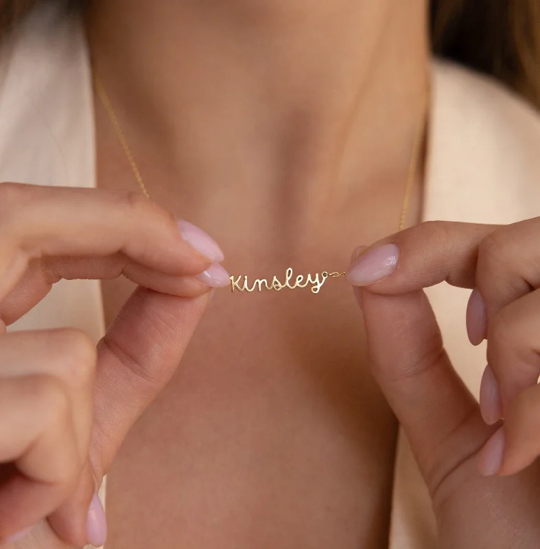 waterproof beach anklet stainless steel Tiny Dream Name Necklace