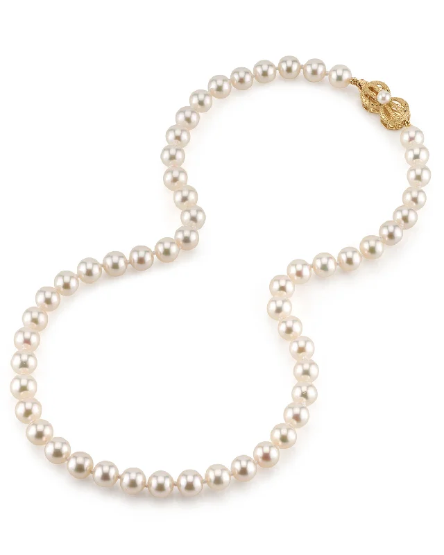 unique diamond eternity band White Japanese Akoya Pearl Necklace, 7.5-8.0mm - AAA Quality unique diamond eternity band White Japanese Akoya Pearl Necklace, 7.5-8.0mm - AAA Quality