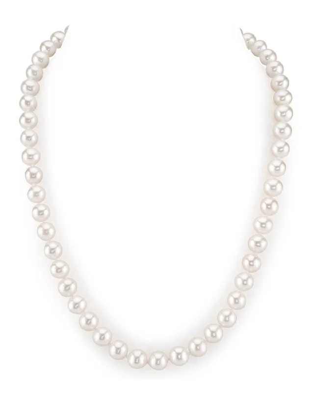 handmade braided leather necklace 8.0-8.5mm White Freshwater Pearl Necklace - AAAA Quality handmade braided leather necklace 8.0-8.5mm White Freshwater Pearl Necklace - AAAA Quality