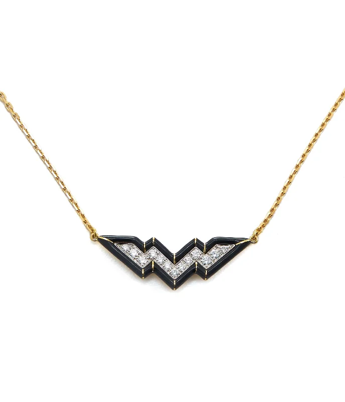 simple gold hoop earrings Wonder Wing Necklace
