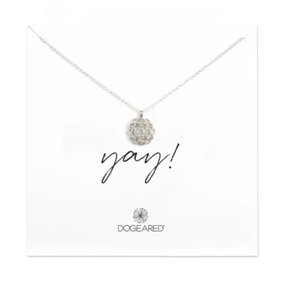 solid gold stacking rings set Yay Crystal Flower Necklace