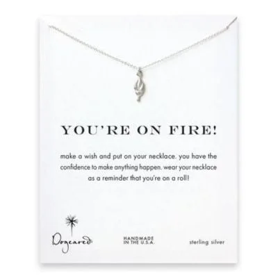 vintage art deco sapphire ring You're on Fire Necklace