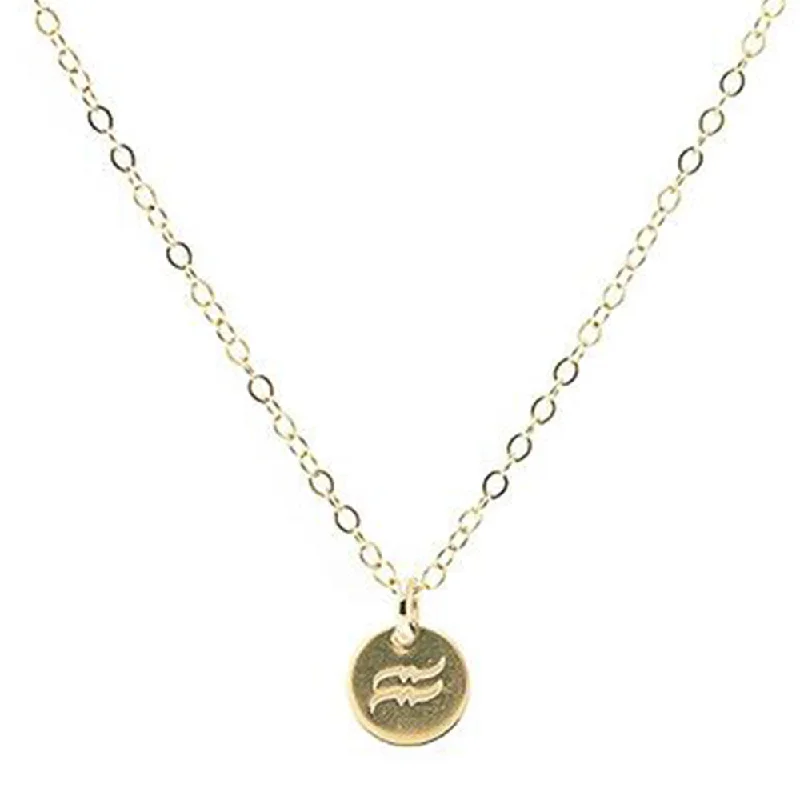 silver feather charm necklace Zodiac Charm Necklace